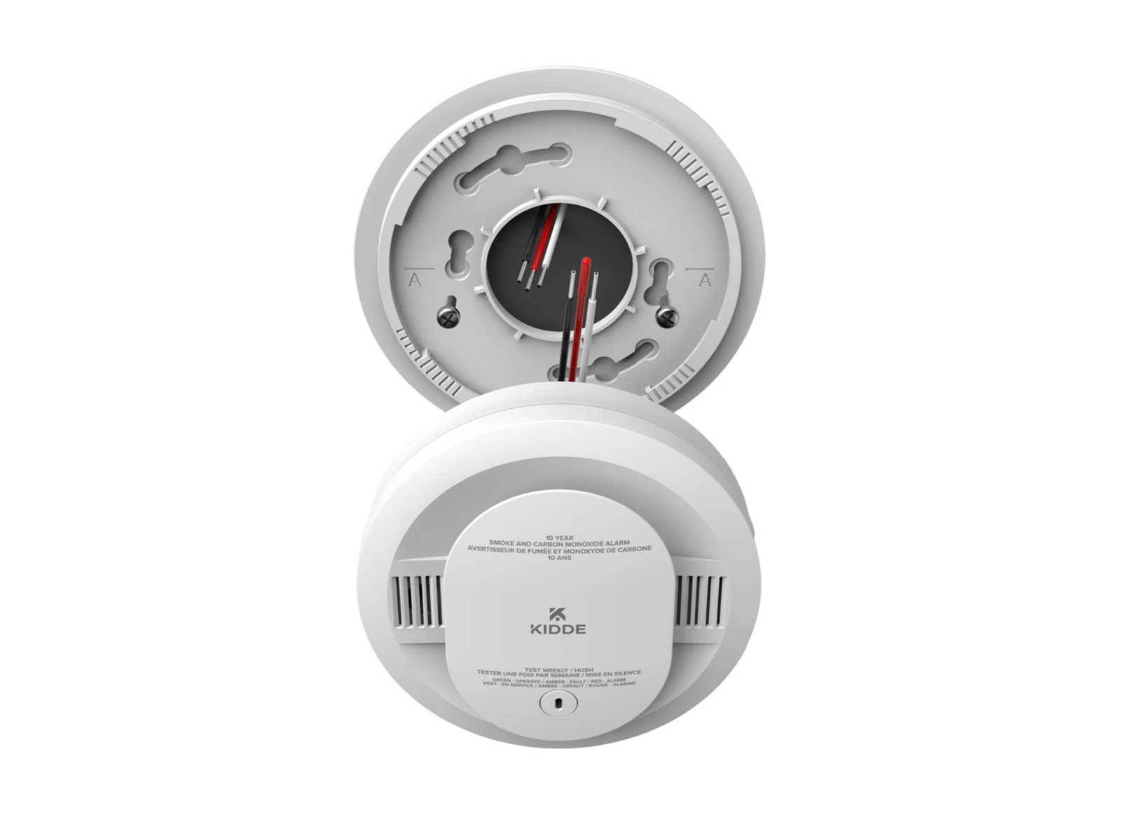 30CUA10-VCA - Genuine OEM Kidde Smoke & Carbon Monoxide Detector with Voice Alerts, Hardwired 120V AC